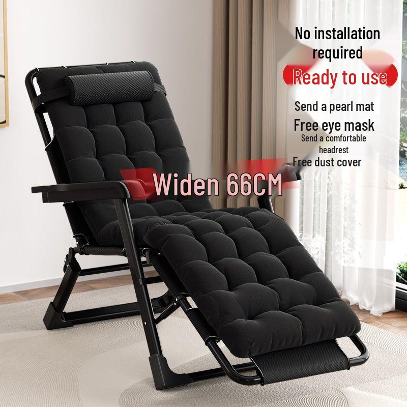Portable Folding Lounge Chair Bed for Office, Naps, Camping, and Relaxation