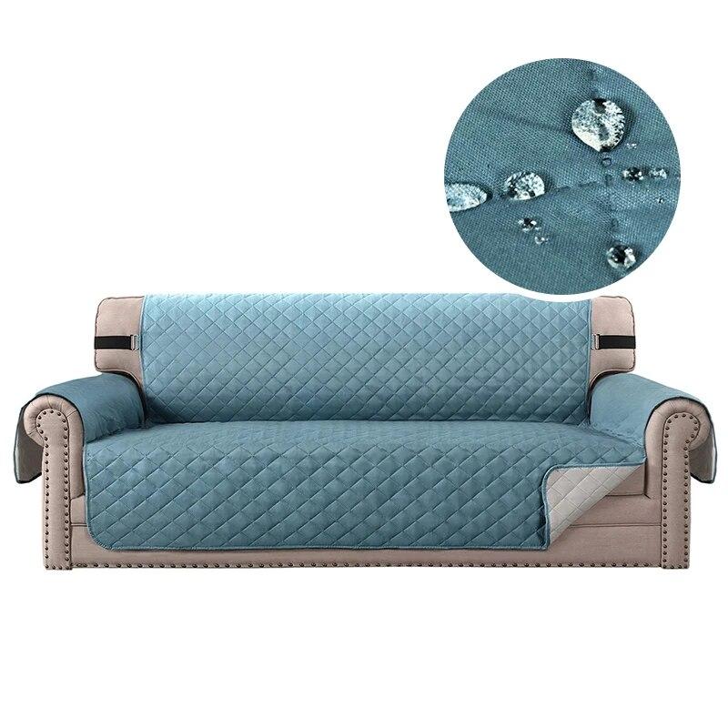 Waterproof Plaid Sofa Cover Anti-Slip Sofa Mat Kids Covers Folding Living Room Easy To Clean Sofas Slipcover For 1/2/3/4 Seater