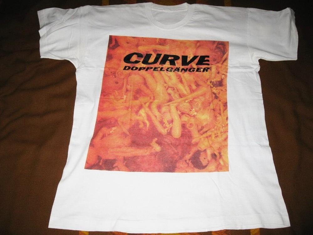 Vintage CURVE - DOPPELGANGER T Shirt Concert Short Sleeve S- 5XL EN475 Unisex T-Shirt XXL