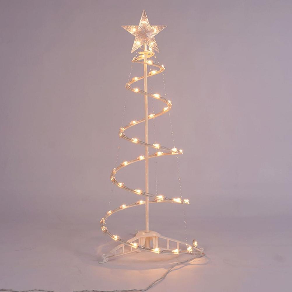 Pre-Lit Spirals Indoor Outdoor LED Tree Warm Light For Bedroom
