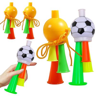 5PCS/Pack Football Colored Style Shaped Cheerleading Horn Plastic Horns for Football Match Audience Cheerleading Accessories ZYF