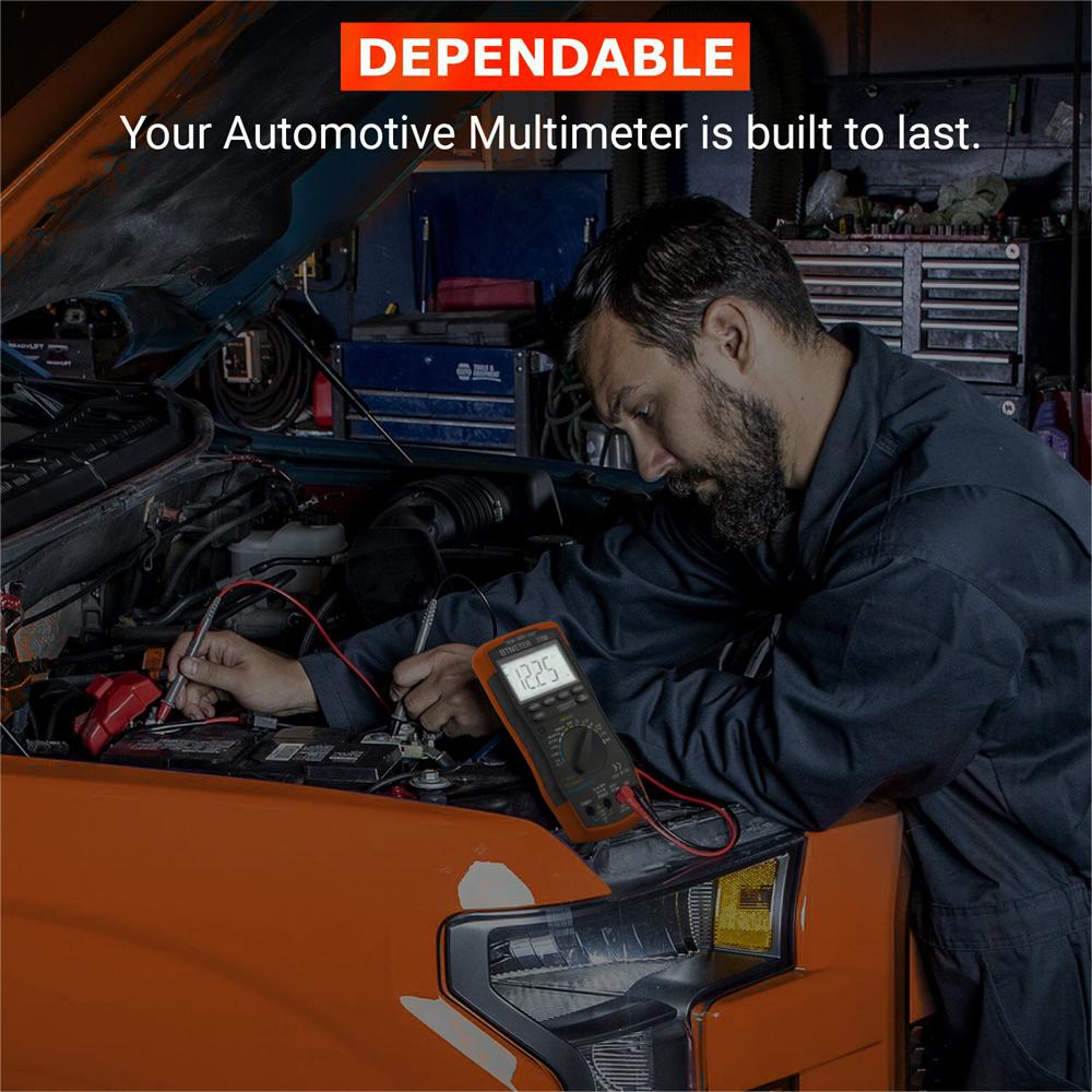 Professional Auto Range Digital Multimeter 770K 12 Function Car Diagnostic Tester TRMS NCV RPM Duty Cycle Temp Voltmeter Elec