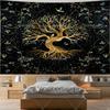 Tarot Altat Cloth Tree Of Life Tapestry Bohemian Divination Celtic Star Witchcraft Tapestrys Aesthetic Home Decor Moon Phases