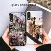Flower Leopard Shadow For Samsung Galaxy A30 A31 A32 A33 A34 A35 A42 A30s A20 A25 A26 A51 A56 A54 A72 A73 70 Glass Phone Case