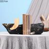 Gold Plated Whale Bookends Library Bookshelf Resin Crafts Ornaments Whale Sculpture Desk Decoration Room Aesthetics Decor