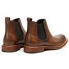Classic Men Chelsea boots Round headed Retro Handmade Men Boots Genuine leather Men's short boots Business leather boots Male