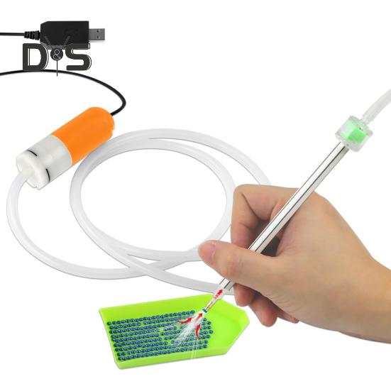 Вакуумна ручка для алмазної мозаїки Електричний інструмент для викладання алмазів Без воску Живлення від USB Вакуумна ручка для алмазної мозаїки для DIY алмазного мистецтва