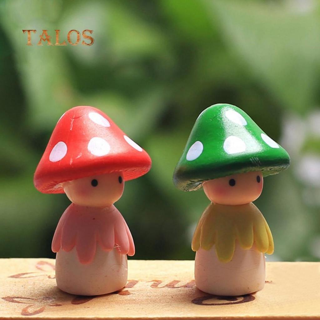 Lovely Mushroom Doll Micro Landscape Bonsai Dollhouse Home Garden Balcony Plant Decoration
