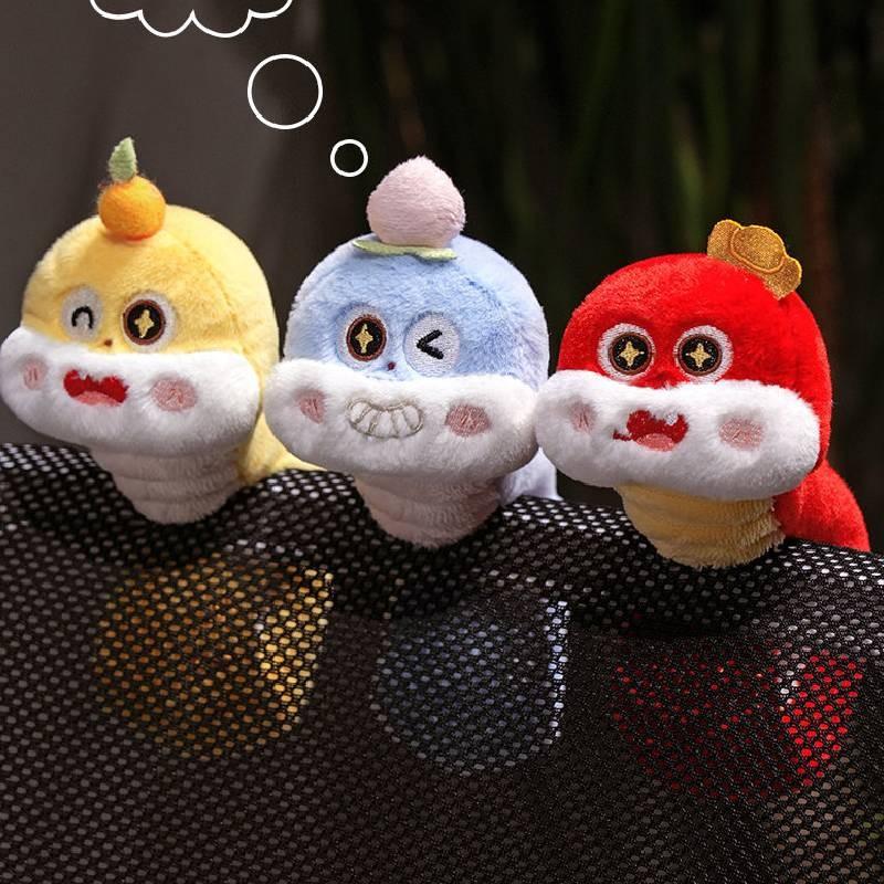 Of Snake Year Plush Toy Clap Ring Wrist Decoration Stuffed Dolls Kids Gifts