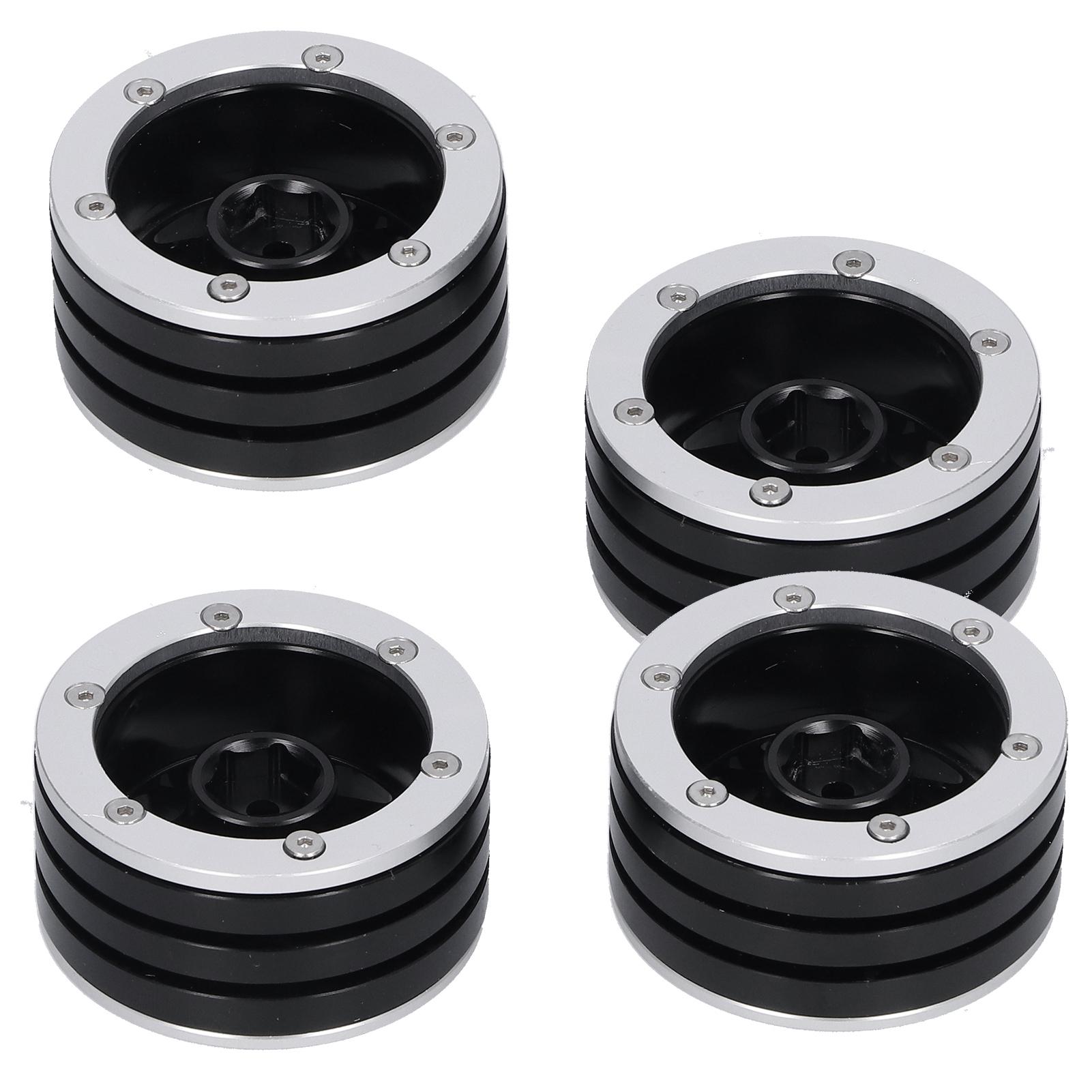 

4Pcs RC Car Wheel Hub Aluminum Alloy Parts Fit for TRX4 SCX10 90046 D90 RC Crawler
