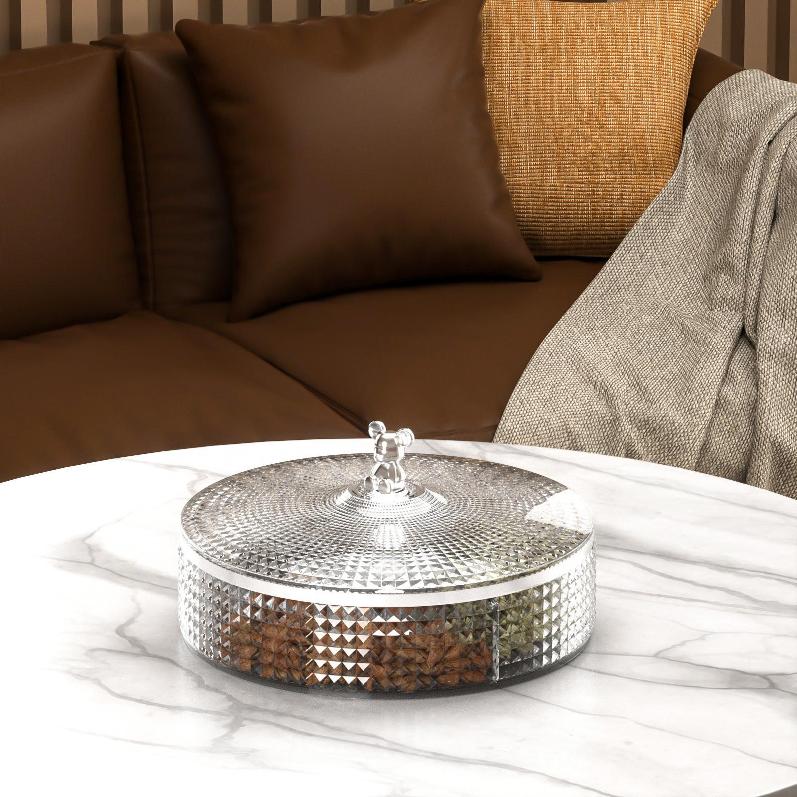 

Ins Feng Qingshe Маленький медведь Конфетница Тарелка Гостиная Журнальный столик Коробка для орехов Бытовые закуски Коробка для хранения засахаренных сухофруктов