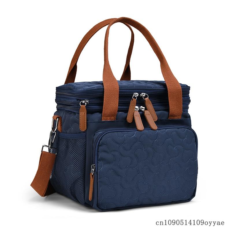 Large-Capacity Portable Lunch Bag, Picnic Bag, Outdoor Large-Capacity Portable Lunch Bag Waterproof Bag Outdoor Travel Mommy Bag