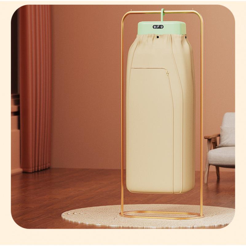 Portable Smart Clothes Dryer with Ion Quick Dry & Sterilization - Compact, Automatic, Foldable Storage.