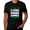 I Love Board Games Gift Game Board Gaming Game Lover Tshirt Cotton Tshirt Plain For Unisex Package Tshirt