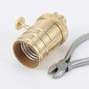 Antique Brass Lamp Socket Holder Retro Copper Chandelier Lamp Holder  Floor Lamp Restoration