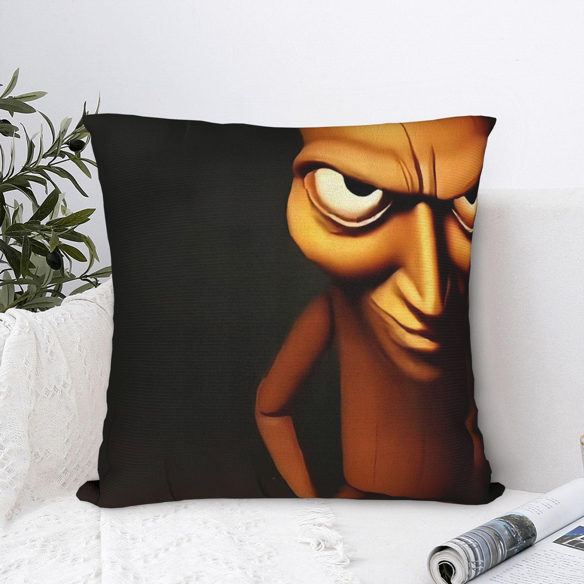 Fine Glasses Unisex Tung Tung Tung Sahur Pillow Case Square Pillow Cover Retro Trendy Pillowcases For Living Room Chair