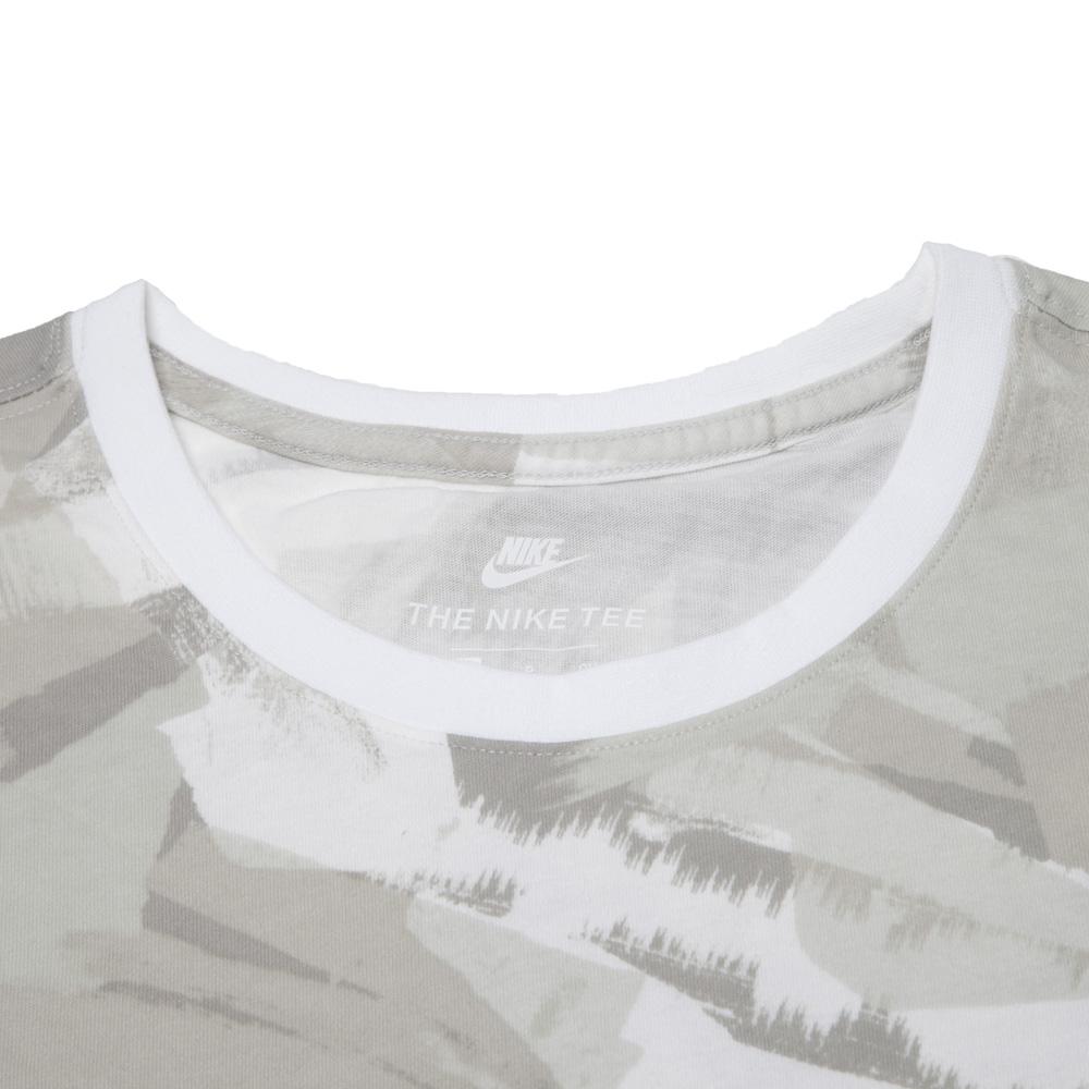 Nike Fc As M Nk Aop 4 Lifestyle Casual Series Fashion Versatile Letter Crew Neck Short Sleeve T-Shirt Men T-Shirts White 847440-100