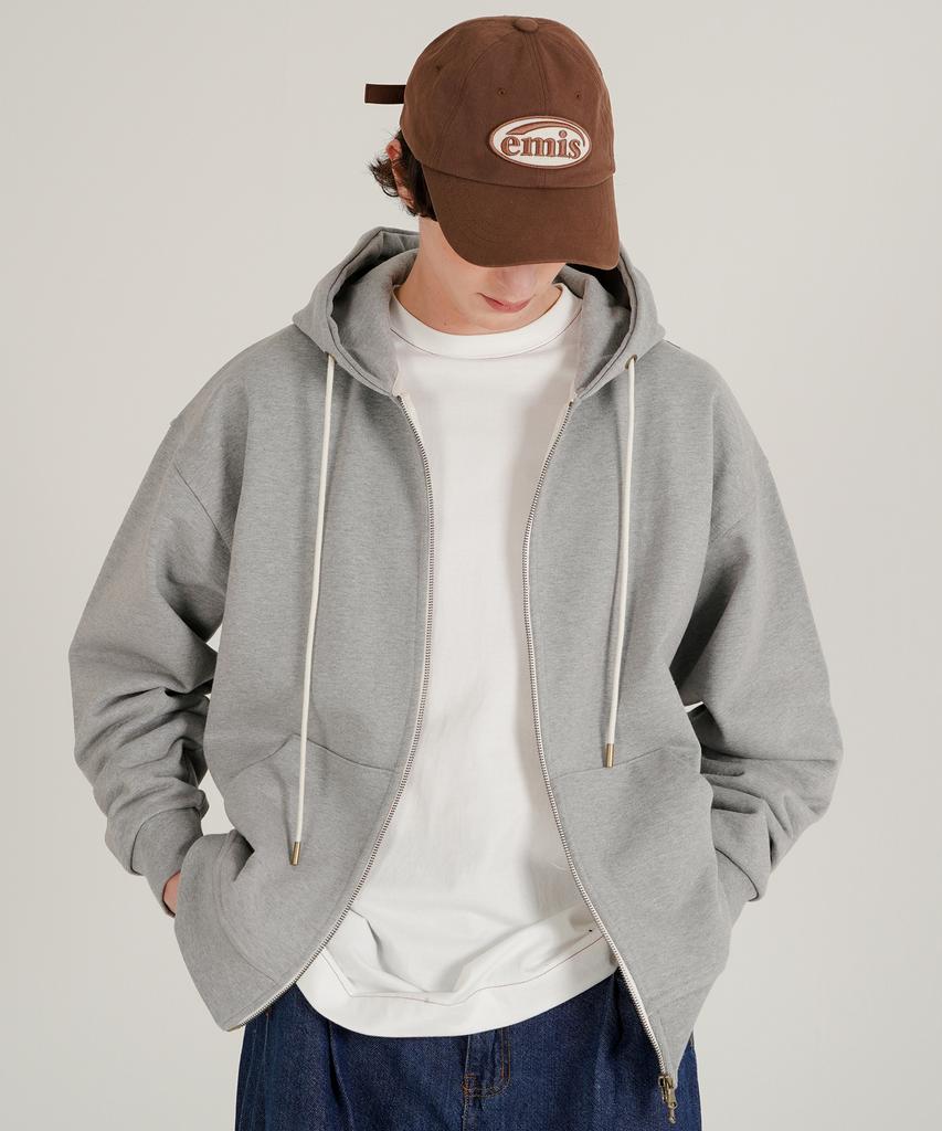 Wv Project Easy Heavy Cotton Zip-Up Grey Mjhd7781