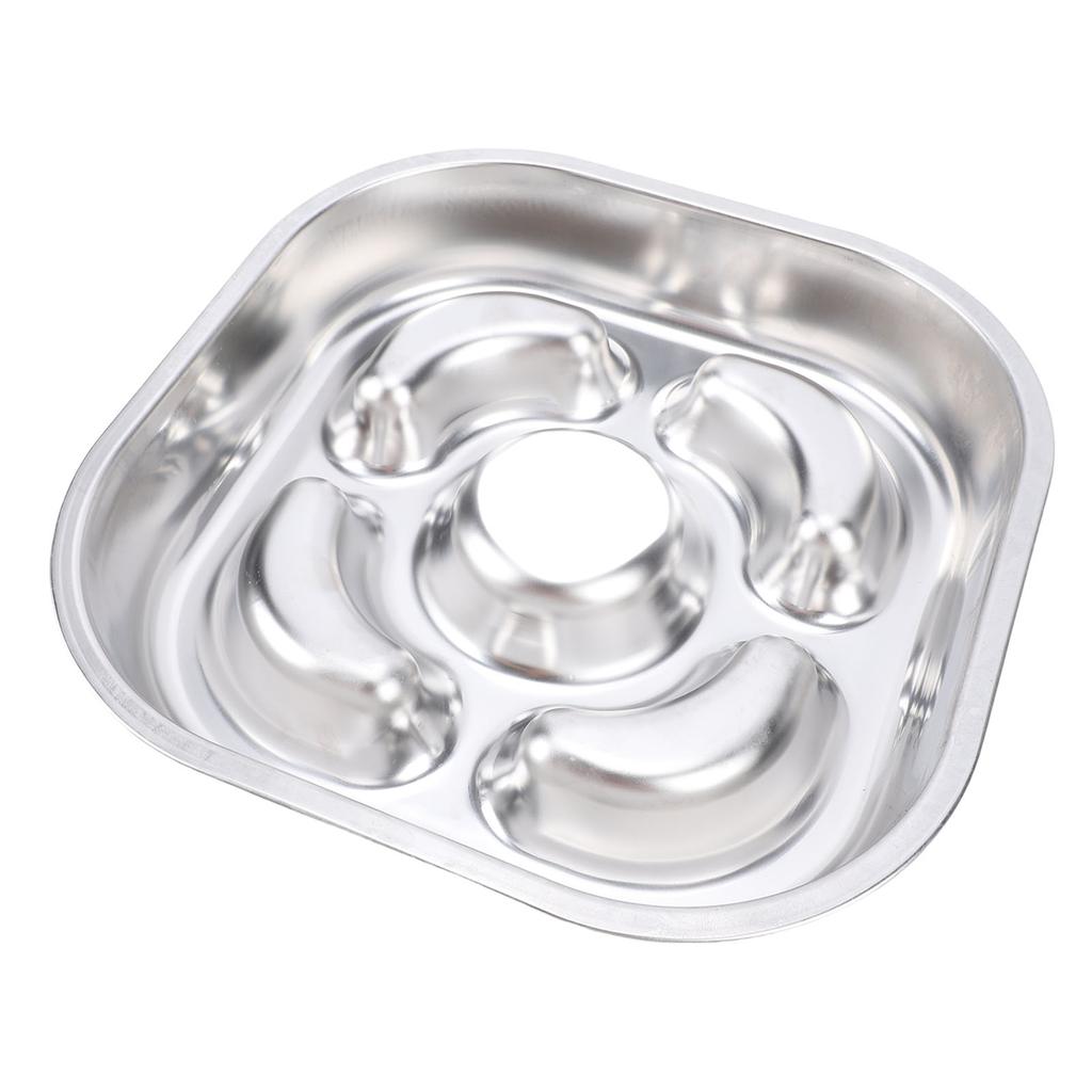 Slow Feeder Dog Bowl 304 Stainless Steel Non Slip Prevent Overflow Tipping Metal Pet Food Bowl