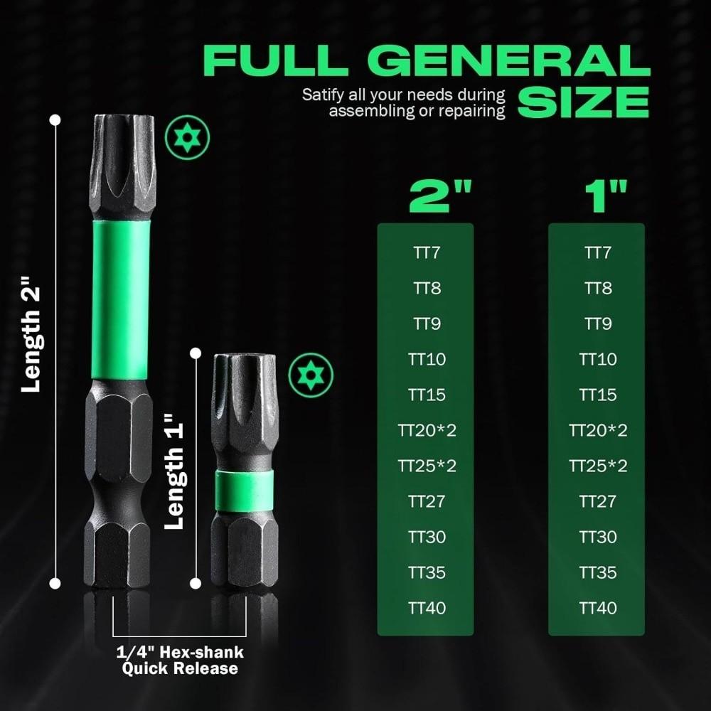 21/27/29 PCS Magnetic Impact Torx Bit Set Hex Head Shank Star Impact Drill Bit Set  Drill Bit
