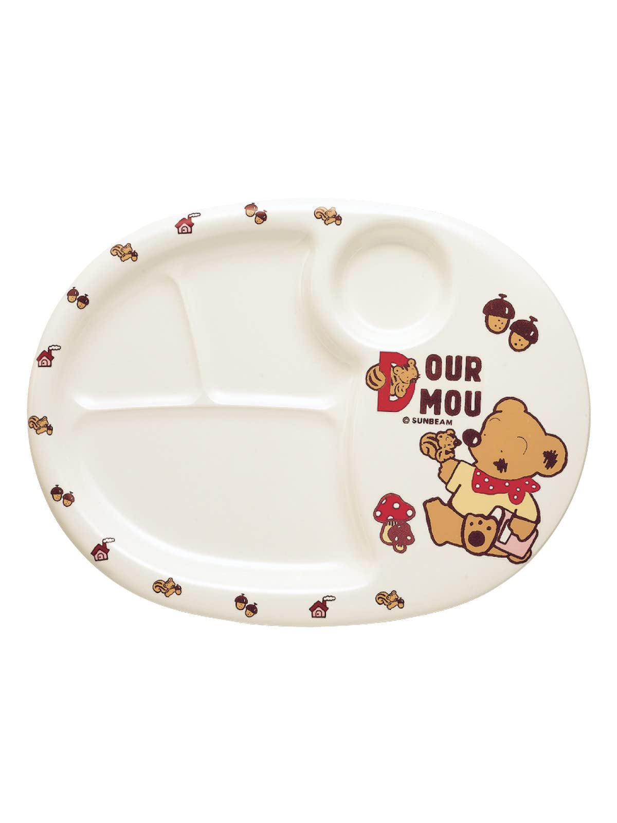 

Daiwa Tableware Lunch Plate Melamine Resin Japan RLVI001 Children s Durmo (Large) MC-31-DM