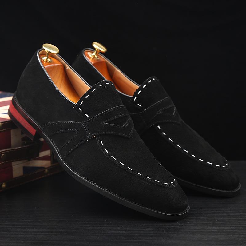 NEW Men Suede Loafers Comfortable Flat Casual Shoes Men Breathable Slip-On Soft Leather Driving Shoes Moccasins