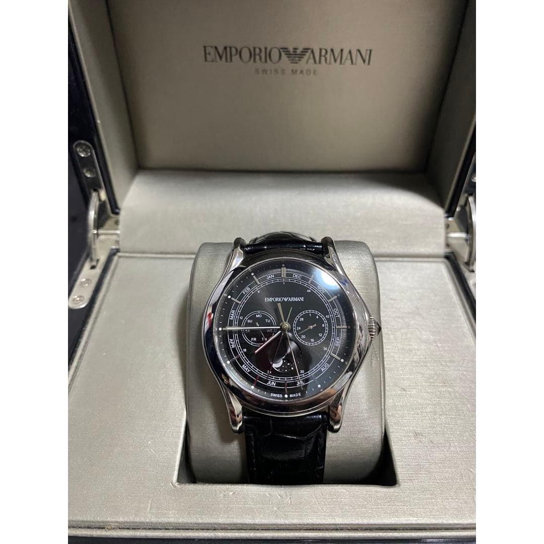 Used EMPORIO ARMANI Swiss Made Moon Phase Watch