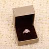 High End Colored Jewelry Ring Gradient Powder 925 Silver Through Exquisite Flawless Goddess Exquisite Craftsmanship Gift