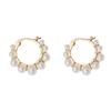 Chinese Restaurant Fourth Season Zhao Liying Same Style Earrings for Shell Bead Ear Buckle Earrings Clear Summer Earring