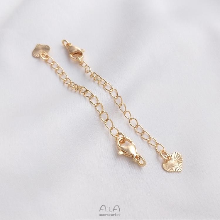14K Gold Filled Color-Retaining Extension Chain for DIY Jewelry