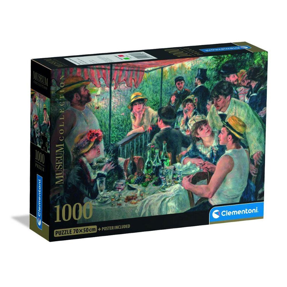 Puzzle 1000 Pieces. Compact Museum Renoir, Luncheon of the Boating Party