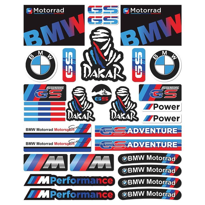 For BMW M Performance Decorative Car Stickers BMW Car Interior Modification Waterproof Locomotive Fuel Tank Reflective Stickers