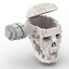 Non-Toxic Moc 41161 Human'S Skull Brain Building Blocks Scientific Simulation Terror Skeleton Enlighten Educational Toy Children Game Gift