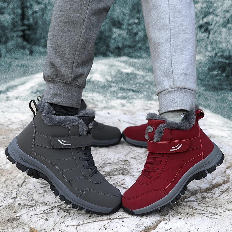 Boots Men's Women Slip On Winter Shoes For Men Waterproof Ankle Boots Winter Boots Male Snow Botines Black Botas Femininas
