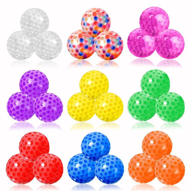 Decompression Water Bead Stress Ball - 3.5cm Grape Squeeze Toy for Stress Relief