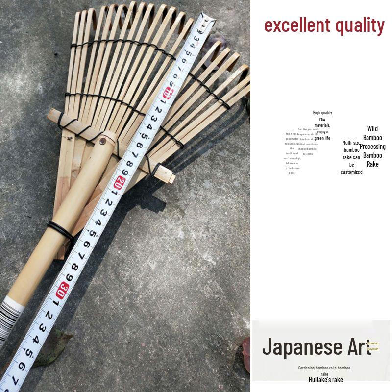 Large Bamboo Leaf Bear Hand Rake – Gardening Tool for Export to Japan, Europe, and America