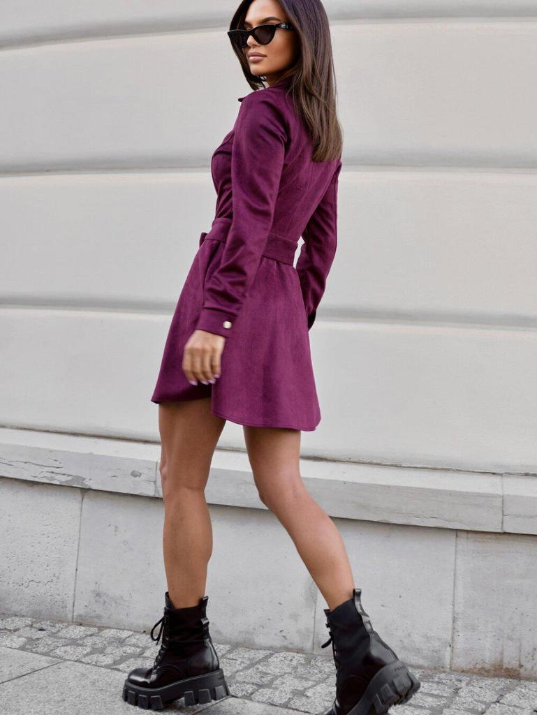 2026 Autumn Women's European & American Fashion Long-Sleeve Shirt Dress