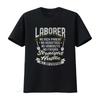 Laborer T Shirt Construction Worker Hustle All Day Vintage Streetwear Homme Fashion Versatile Stretched Breathable