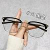 2180 Retro TR Eyebrow Danyang Metal Glasses Frame Unisex Students Trendy Prescription Eyewear