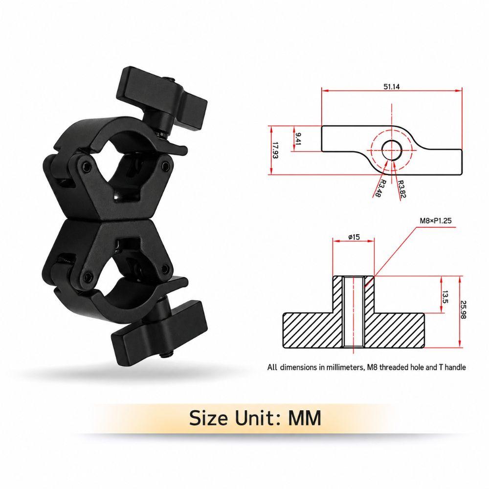 Quick Release DJ Light Clamps Lamp Hanger Hooks  For LED PAR Moving Head Beam Spot Clamps