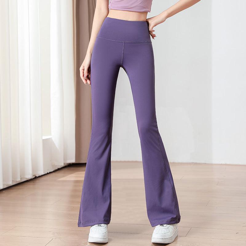 2025 Damen High Waist Yoga & Pilates Set: Schlaghose & Trainings-Top