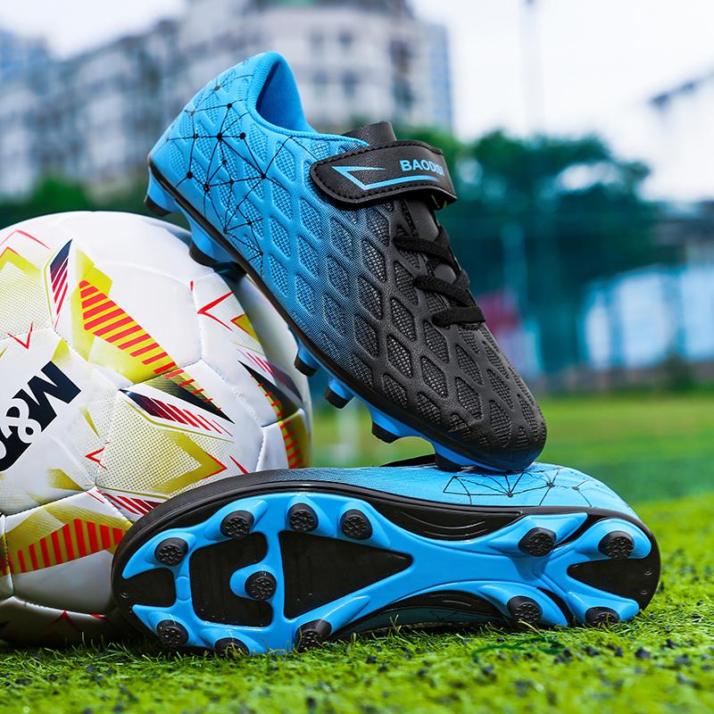 28-39 Crampons Football Garçons Caoutchouc Picots Semelle Souple Enfant Professionnel Gazon Artificiel Entraînement Crampons Football Filles