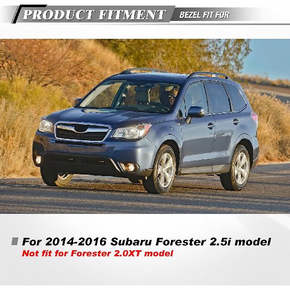 AUTOWIKI Fog Lights Covers for 2014-2016 Subaru Forester 2.5i Models OEM Fog Lamps Bezel Replacement for 14-16 Subaru Forester 2.5i Left Driver Side
