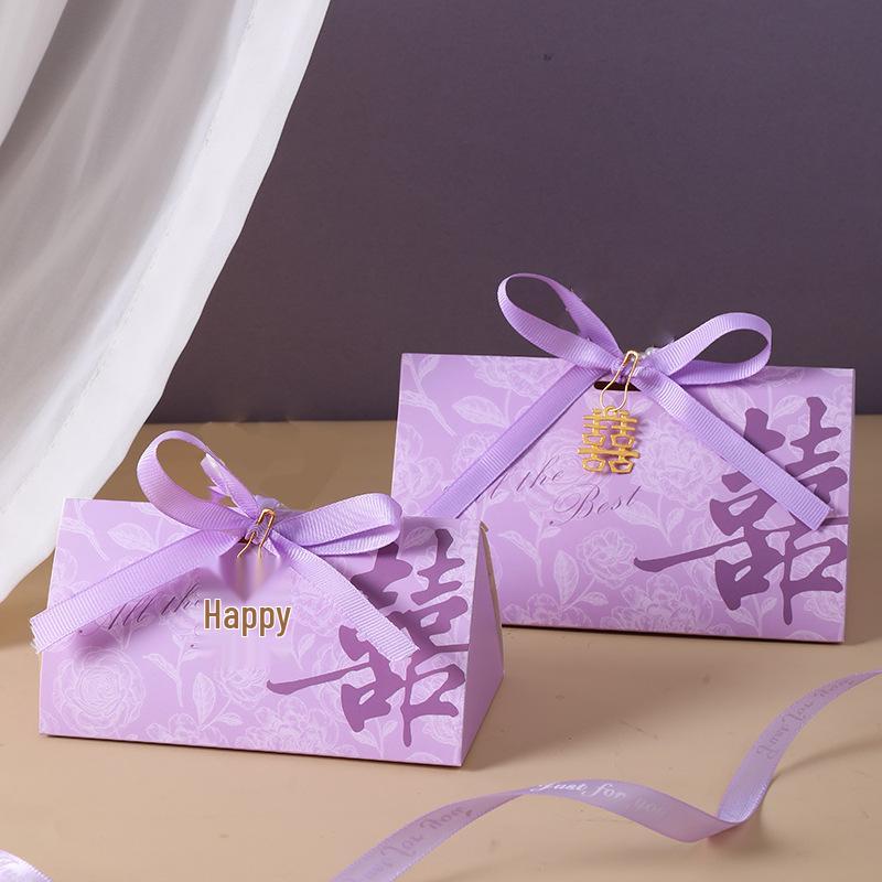 Luxury Purple Wedding Candy Gift Box (2025)