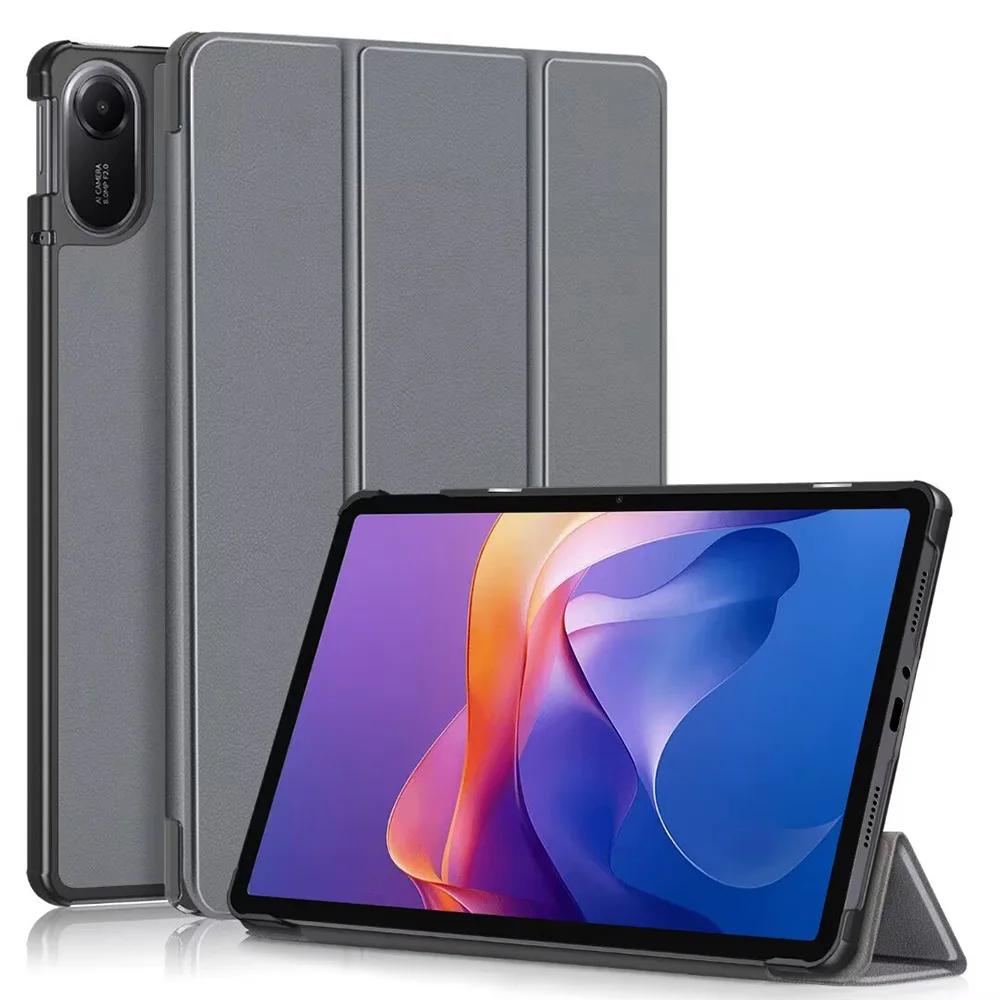 Case for Xiaomi Redmi Pad 2 11-inch 2025/Redmi Pad 2 Pro 12.1 2025 with Auto-Sleep Function PU Leather Tri-Fold Protective Case