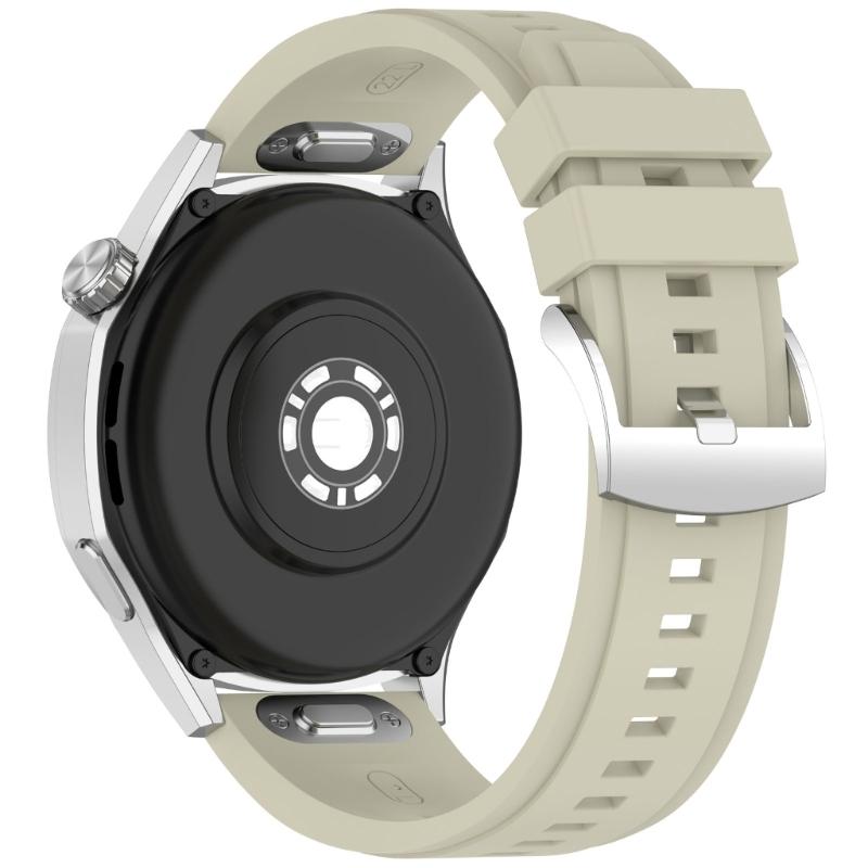 Adjustable Soft Silicone Watch Straps 22mm Press Button Closure Waterproof Lightweight Watch Band for Watch GT6