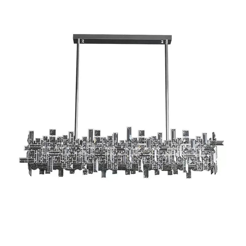 Modern luxury LED crystal chandelier living room kitchen island dining room bedroom Nordic home decoration lighting chandelier
