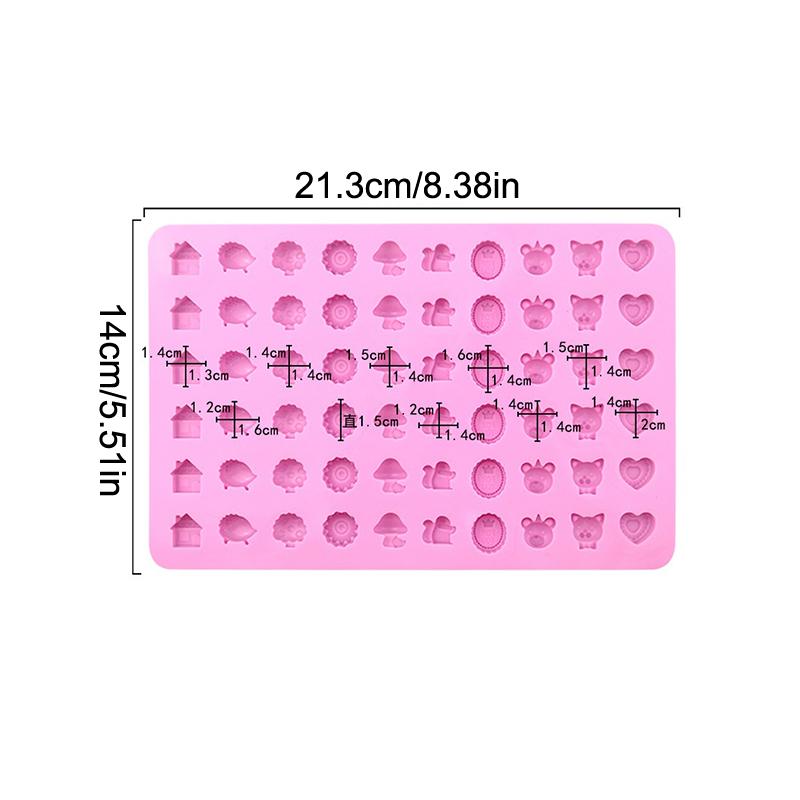 1pc 32/48/60 Cell Forest Animals Mold Silicone Molds Pastry Fudge Chocolate Candy Making Molds DIY Baking Decoration Tools Cake