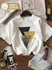 Geometric Print Pattern Tshirt Casual Round Neck Tshirt Womens Breathable Top Comfortable And Soft Daily Wear