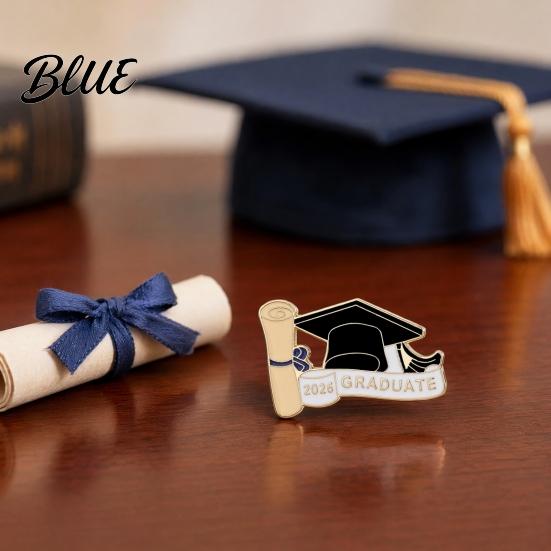 Wear-resistant Graduation Badge 2026 Brooch Pin Cap Star Scroll Paper